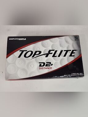Top Flite Golf Balls D2+ DISTANCE NOS Dimple in Dimple Aerodynamic.  NWOT